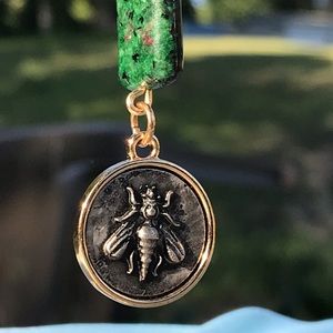 Bumblebee Genuine Stone Keychain